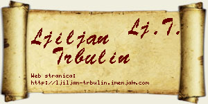 Ljiljan Trbulin vizit kartica